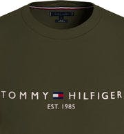 Tommy Logo Tee - Olivewood